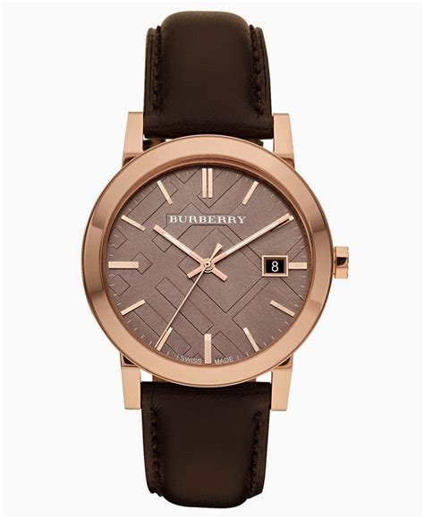 burberry watch leather strap sale|Burberry watch men's leather strap.